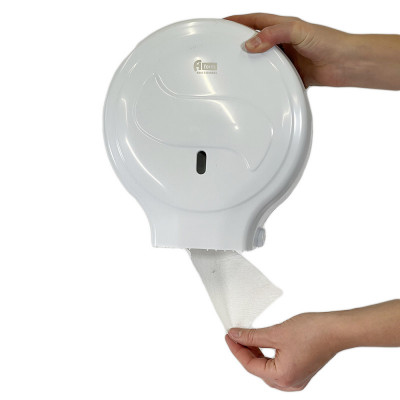 Будкрам купити Диспенсер для туалетного паперу джамбо, з нижнім витягуванням, білий Afacan Plastik Диспенсер для туалетного паперу джамбо, з нижнім витягуванням, білий Afacan Plastik 5