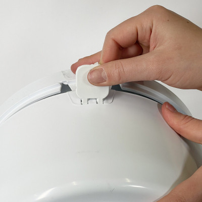 Будкрам купити Диспенсер для туалетного паперу джамбо, з нижнім витягуванням, білий Afacan Plastik Диспенсер для туалетного паперу джамбо, з нижнім витягуванням, білий Afacan Plastik 6