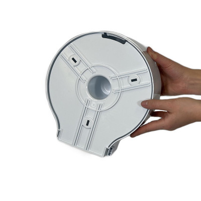 Будкрам купити Диспенсер для туалетного паперу джамбо, з нижнім витягуванням, білий Afacan Plastik Диспенсер для туалетного паперу джамбо, з нижнім витягуванням, білий Afacan Plastik 3