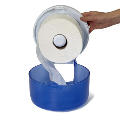 Будкрам купить Диспенсер для туалетной бумаги джамбо,  с нижним вытяжением, прозрачный голубой Afacan Plastik Диспенсер для туалетной бумаги джамбо,  с нижним вытяжением, прозрачный голубой Afacan Plastik 5