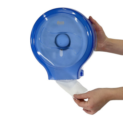 Будкрам купить Диспенсер для туалетной бумаги джамбо,  с нижним вытяжением, прозрачный голубой Afacan Plastik Диспенсер для туалетной бумаги джамбо,  с нижним вытяжением, прозрачный голубой Afacan Plastik 6