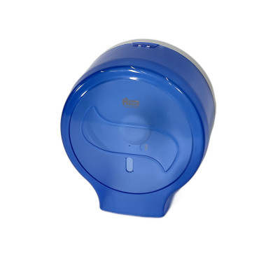 Будкрам купити Диспенсер для туалетного паперу Джамбо, з нижнім витягуванням, прозорий блакитний Afacan Plastik