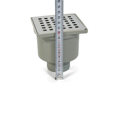 Будкрам купити Душовий трап ECO DRAIN 10x10 см, вертикальний, із сухим затвором, грати квадрат Sanpreis Душовий трап ECO DRAIN 10x10 см, вертикальний, із сухим затвором, грати квадрат Sanpreis 6