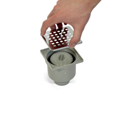 Будкрам купити Душовий трап ECO DRAIN 10x10 см, вертикальний, із сухим затвором, грати квадрат Sanpreis Душовий трап ECO DRAIN 10x10 см, вертикальний, із сухим затвором, грати квадрат Sanpreis 2