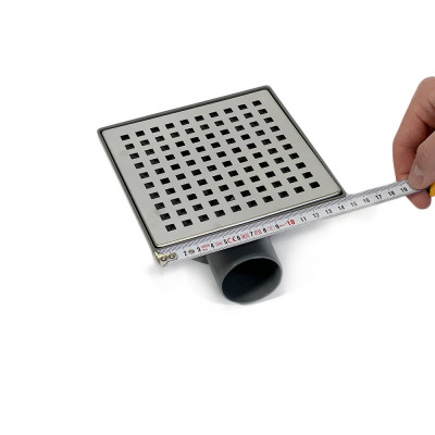 Будкрам купить Душевой трап ECO DRAIN 15x15 см, горизонтальный, с сухим затвором, решётка квадрат Sanpreis Душевой трап ECO DRAIN 15x15 см, горизонтальный, с сухим затвором, решётка квадрат Sanpreis 5