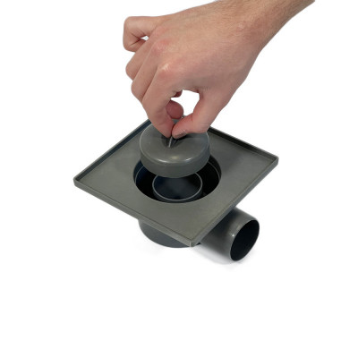 Будкрам купить Душевой трап ECO DRAIN 15x15 см, горизонтальный, с сухим затвором, решётка квадрат Sanpreis Душевой трап ECO DRAIN 15x15 см, горизонтальный, с сухим затвором, решётка квадрат Sanpreis 3