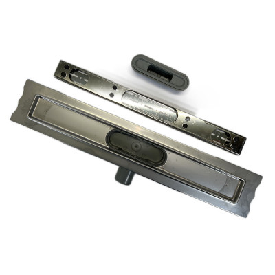 Будкрам купить Душевой канал ELITE LEGAL 60 см, горизонтальный,  нержавеющая сталь, решётка дождь Sanpreis Душевой канал ELITE LEGAL 60 см, горизонтальный,  нержавеющая сталь, решётка дождь Sanpreis 2