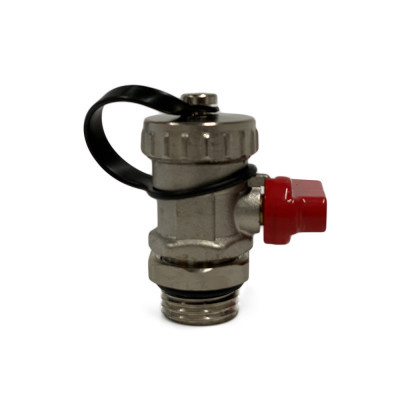 Будкрам купити Кран кульовий дренажний зі штуцером та заглушкою 1/2", латунь Profactor Кран кульовий дренажний зі штуцером та заглушкою 1/2", латунь Profactor 2