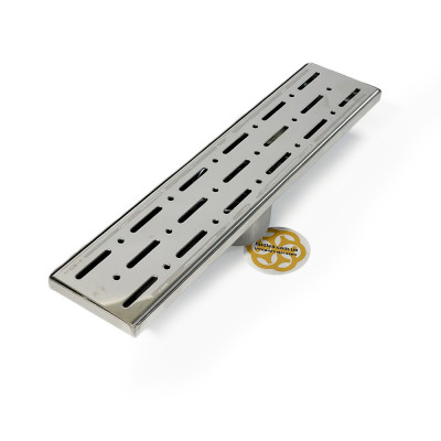 Будкрам купить Душевой трап FORTE DIRECT 30 см, вертикальный, с сухим затвором, решётка дождь Sanpreis