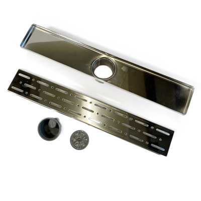 Будкрам купить Душевой трап  FORTE DIRECT 40 см, вертикальный, с сухим затвором, решётка дождь Sanpreis Душевой трап  FORTE DIRECT 40 см, вертикальный, с сухим затвором, решётка дождь Sanpreis 4