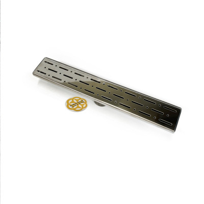 Будкрам купить Душевой трап  FORTE DIRECT 40 см, вертикальный, с сухим затвором, решётка дождь Sanpreis