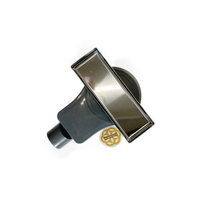 Будкрам купити Душовий трап GALA TILE INSERT 20 см, горизонтальний, з подвійним затвором, поворотний сифон, грати під плитку Sanpreis