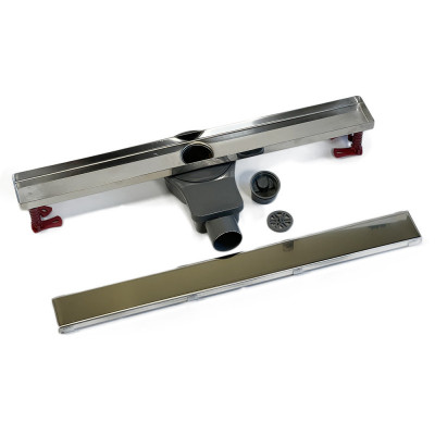 Будкрам купить Душевой трап GALA TILE INSERT 60 см, горизонтальный, с двойным затвором, поворотный сифон, решётка под плитку Sanpreis Душевой трап GALA TILE INSERT 60 см, горизонтальный, с двойным затвором, поворотный сифон, решётка под плитку Sanpreis 3