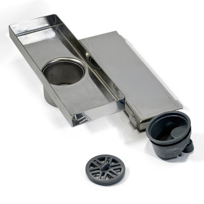 Будкрам купить Душевой трап GALA TILE INSERT 30 см, вертикальный, с сухим затвором, решётка под плитку Sanpreis Душевой трап GALA TILE INSERT 30 см, вертикальный, с сухим затвором, решётка под плитку Sanpreis 2