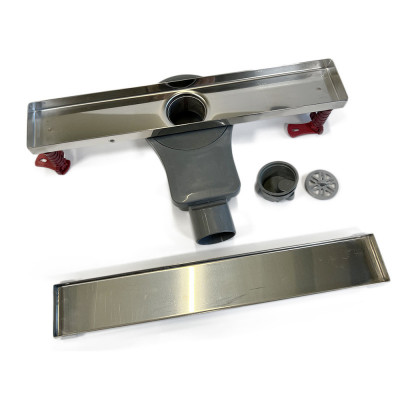 Будкрам купити Душовий трап GALA TILE INSERT 40 см, горизонтальний, з подвійним затвором, поворотний сифон, грати під плитку Sanpreis Душовий трап GALA TILE INSERT 40 см, горизонтальний, з подвійним затвором, поворотний сифон, грати під плитку Sanpreis 3