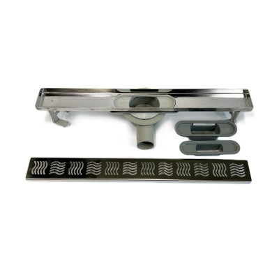 Будкрам купити Душовий трап CLASSIC LEGAL 60 см, горизонтальний, поворотний сифон, з гідрозатвором, грати хвиля Sanpreis Душовий трап CLASSIC LEGAL 60 см, горизонтальний, поворотний сифон, з гідрозатвором, грати хвиля Sanpreis 2