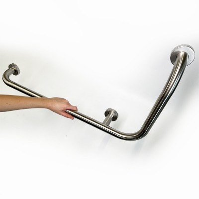 Будкрам купити Поручень для ванної L-подібний 80х40х12см Sanpreis Поручень для ванної L-подібний 80х40х12см Sanpreis 3