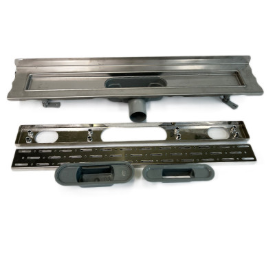 Будкрам купити Душовий канал MAXI LEGAL 60см, горизонтальний, нержавіюча сталь, з фланцем для пристінного монтажу, грати дощ Sanpreis Душовий канал MAXI LEGAL 60см, горизонтальний, нержавіюча сталь, з фланцем для пристінного монтажу, грати дощ Sanpreis 2