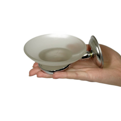 Будкрам купить Мыльница для твердого мыла VENUS стеклянная, настенная Maxiflow Мыльница для твердого мыла VENUS стеклянная, настенная Maxiflow 4