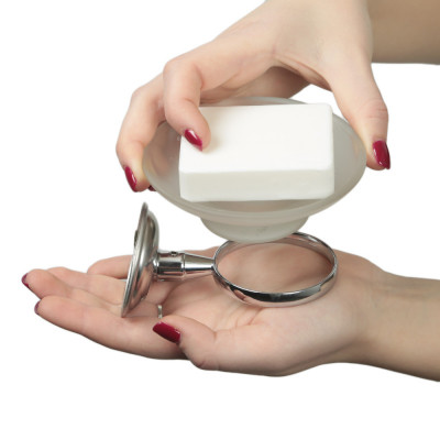 Будкрам купить Мыльница для твердого мыла VENUS стеклянная, настенная Maxiflow Мыльница для твердого мыла VENUS стеклянная, настенная Maxiflow 2