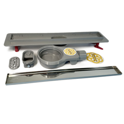 Будкрам купити Трап для душу LUNA GALA ROTATION 50 см з фланцем, грати під плитку, поворотний сифон, подвійний затвор Sanpreis Трап для душу LUNA GALA ROTATION 50 см з фланцем, грати під плитку, поворотний сифон, подвійний затвор Sanpreis 2