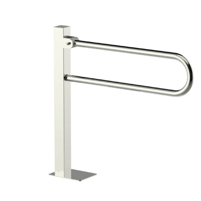 Будкрам купити Поручень для інвалідів відкидний на стійці 76х76х11 см, нержавіюча сталь Sanpreis