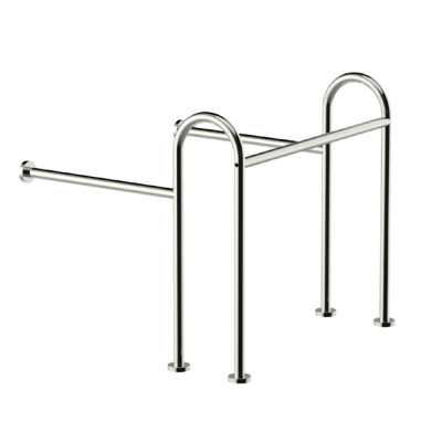 Будкрам купити Поручень для інвалідів під умивальник, нержавіюча сталь, діаметр 32 мм Sanpreis