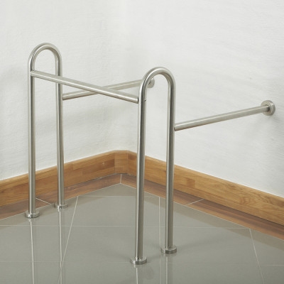 Будкрам купити Поручень для інвалідів під умивальник, нержавіюча сталь, діаметр 32 мм Sanpreis Поручень для інвалідів під умивальник, нержавіюча сталь, діаметр 32 мм Sanpreis 2