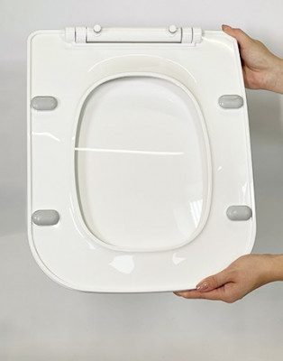 Будкрам купити Кришка для унітазу з мікроліфтом Canto, термопласт Sanpreis Кришка для унітазу з мікроліфтом Canto, термопласт Sanpreis 7