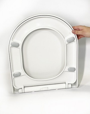 Будкрам купити Сидіння для унітазу з мікроліфтом Elegance, дюропласт Sanpreis Сидіння для унітазу з мікроліфтом Elegance, дюропласт Sanpreis 8