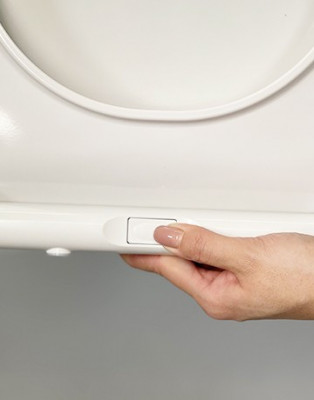 Будкрам купити Сидіння для унітазу з мікроліфтом Genesis, дюропласт Sanpreis Сидіння для унітазу з мікроліфтом Genesis, дюропласт Sanpreis 2