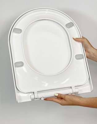 Будкрам купить Крышка для унитаза с микролифтом Inci, термопласт Sanpreis Крышка для унитаза с микролифтом Inci, термопласт Sanpreis 6