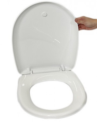 Будкрам купити Кришка для унітазу з мікроліфтом Royal, термопласт Sanpreis Кришка для унітазу з мікроліфтом Royal, термопласт Sanpreis 2