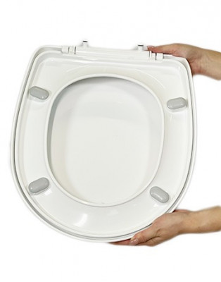 Будкрам купити Кришка для унітазу з мікроліфтом Royal, термопласт Sanpreis Кришка для унітазу з мікроліфтом Royal, термопласт Sanpreis 4