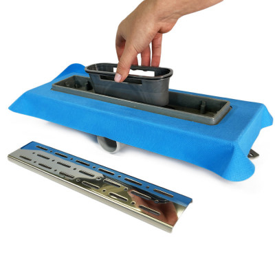 Будкрам купити Душовий трап STANDART LINE 33 см, горизонтальний, грати дощ, з мембраною Sanpreis Душовий трап STANDART LINE 33 см, горизонтальний, грати дощ, з мембраною Sanpreis 5