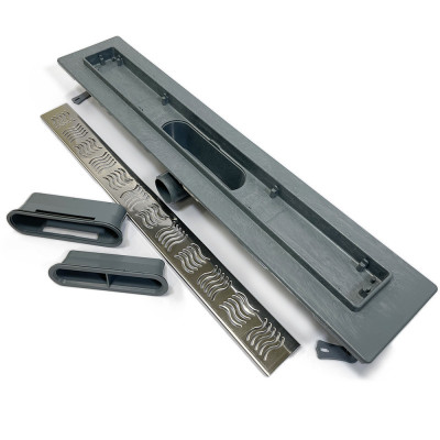 Будкрам купити Душовий трап STANDART LINE 60 см, горизонтальний, з гідрозатвором, грати хвиля, без мембран Sanpreis Душовий трап STANDART LINE 60 см, горизонтальний, з гідрозатвором, грати хвиля, без мембран Sanpreis 3