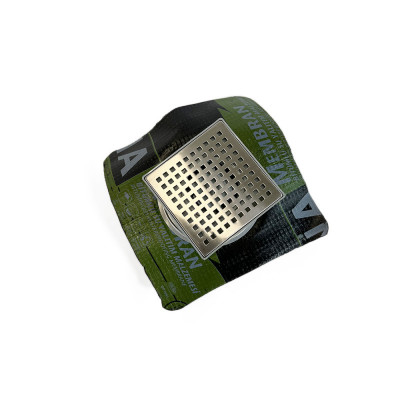 Будкрам купити Душовий трап двокорпусний 15х15 см з притискним фланцем, вертикальний, грати квадрат Sanpreis Душовий трап двокорпусний 15х15 см з притискним фланцем, вертикальний, грати квадрат Sanpreis 2