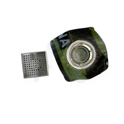 Будкрам купити Душовий трап двокорпусний 10х10 см з притискним фланцем, горизонтальний, грати квадрат Sanpreis Душовий трап двокорпусний 10х10 см з притискним фланцем, горизонтальний, грати квадрат Sanpreis 7