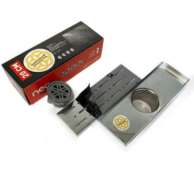 Будкрам купить Душевой трап FORTE DIRECT 20 см, вертикальный, с сухим затвором, решётка дождь Sanpreis Душевой трап FORTE DIRECT 20 см, вертикальный, с сухим затвором, решётка дождь Sanpreis 5