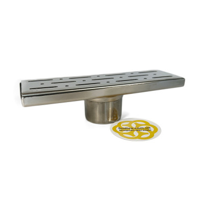 Будкрам купить Душевой трап FORTE DIRECT 20 см, вертикальный, с сухим затвором, решётка дождь Sanpreis