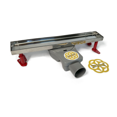 Будкрам купить Трап для душа GALA TILE INSERT 40 см, горизонтальный, решётка под плитку, поворотный сифон, комбинированный затвор Sanpreis