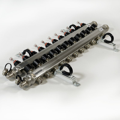 Будкрам купить Стальной коллектор Smart S  с расходомерами 11 контуров X 3/4 EURO Uponor Стальной коллектор Smart S  с расходомерами 11 контуров X 3/4 EURO Uponor 3