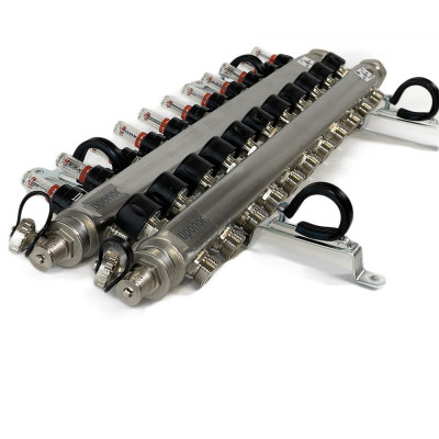 Будкрам купить Стальной коллектор Smart S  с расходомерами 11 контуров X 3/4 EURO Uponor Стальной коллектор Smart S  с расходомерами 11 контуров X 3/4 EURO Uponor 2