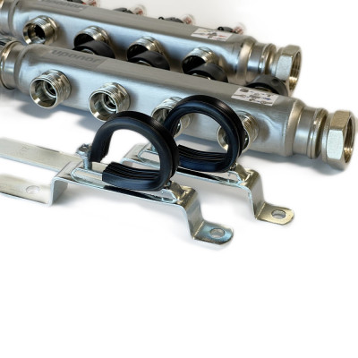 Будкрам купить Стальной коллектор Smart S  с расходомерами 4 контура X 3/4 EURO Uponor Стальной коллектор Smart S  с расходомерами 4 контура X 3/4 EURO Uponor 3