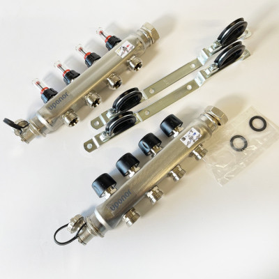 Будкрам купить Стальной коллектор Smart S  с расходомерами 4 контура X 3/4 EURO Uponor Стальной коллектор Smart S  с расходомерами 4 контура X 3/4 EURO Uponor 2