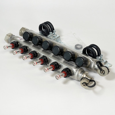 Будкрам купить Стальной коллектор Smart S  с расходомерами 6 контуров X 3/4 EURO Uponor Стальной коллектор Smart S  с расходомерами 6 контуров X 3/4 EURO Uponor 5