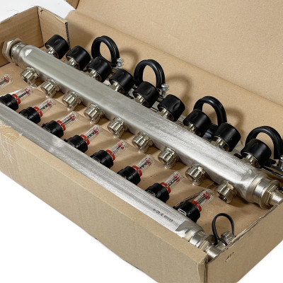 Будкрам купить Стальной коллектор Smart S  с расходомерами 9 контуров X 3/4 EURO Uponor Стальной коллектор Smart S  с расходомерами 9 контуров X 3/4 EURO Uponor 5