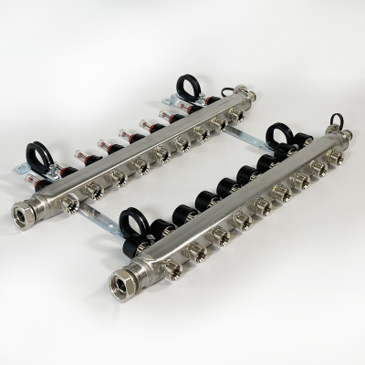 Будкрам купить Стальной коллектор Smart S  с расходомерами 9 контуров X 3/4 EURO Uponor Стальной коллектор Smart S  с расходомерами 9 контуров X 3/4 EURO Uponor 3