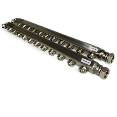 Будкрам купити Колектор радіаторний Uni-X H 1"SN 3XG3/4 Euro, 11 контурів Uponor