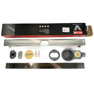 Будкрам купить Трап для душа GALA TILE INSERT 80 см, решётка под плитку, поворотный сифон, комбинированный затвор Sanpreis Трап для душа GALA TILE INSERT 80 см, решётка под плитку, поворотный сифон, комбинированный затвор Sanpreis 4